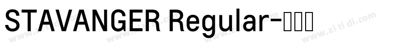 STAVANGER Regular字体转换